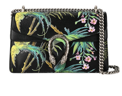 Tropical Dionysus, &pound;795, Handbags, Black/Green, Leather, Front view